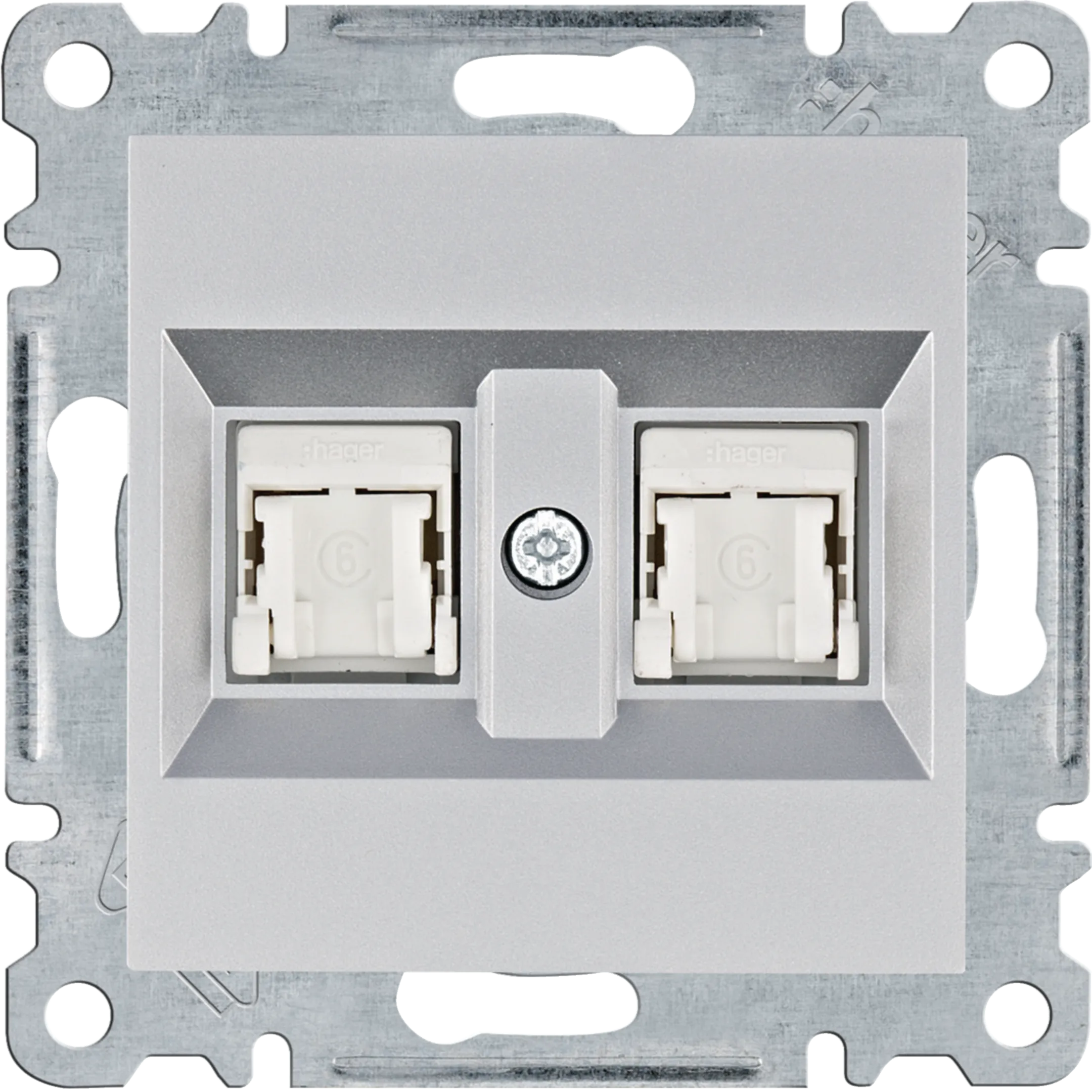 HAGER Utičnica računarska dupla 2xRJ45, CAT.6 (UTP)