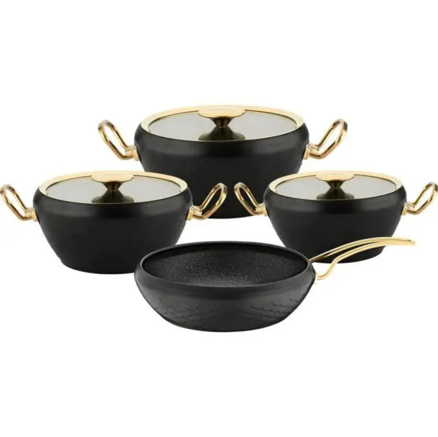 O.M.S. COLLECTION Set šerpi 7/1 non stick granit Sirena model CODE3540