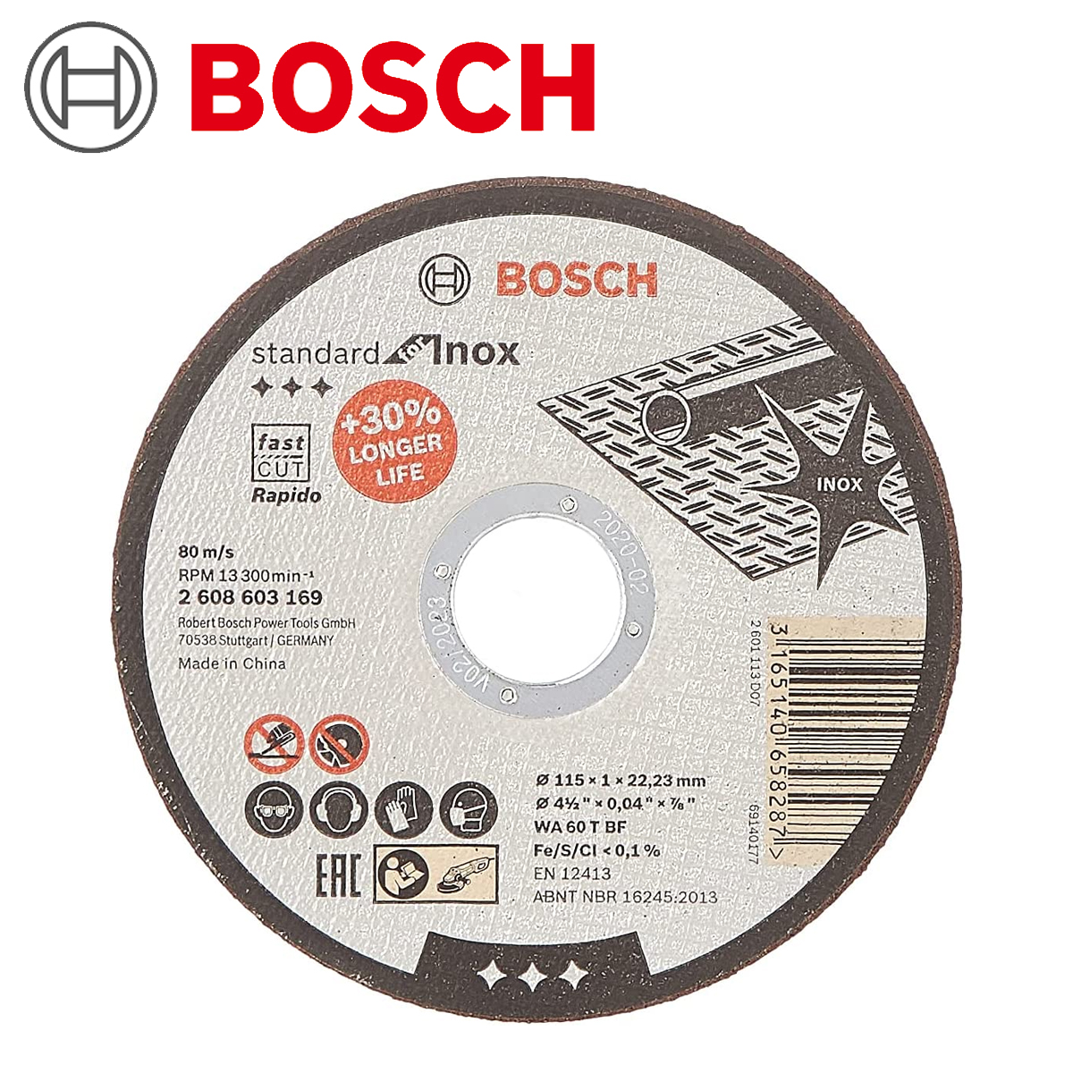 BOSCH PLOČA REZNA 115X1MM