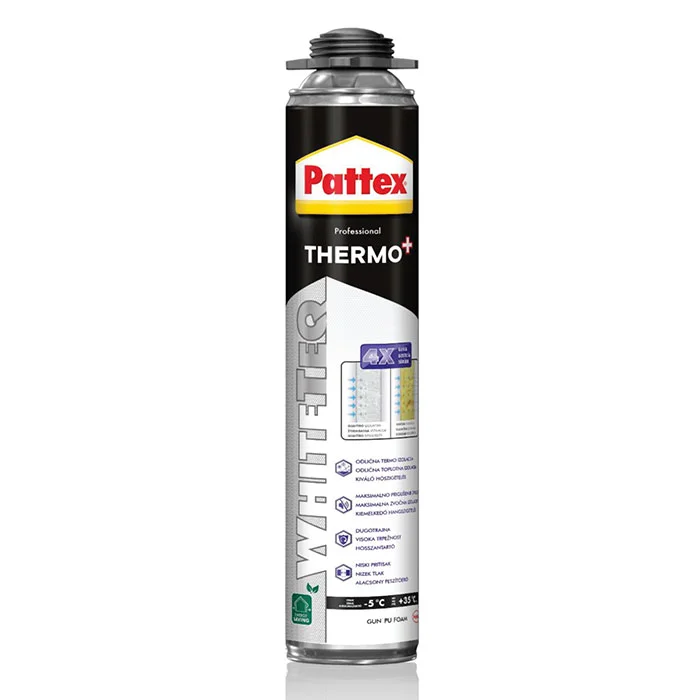 PATTEX Whiteteq pro univerzalna bijela pu pjena 700ml