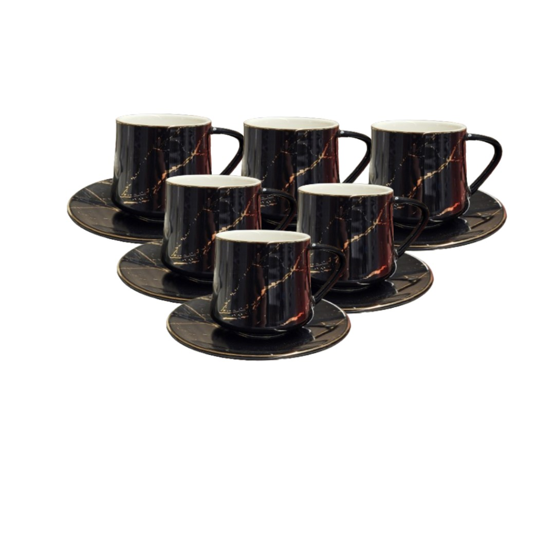  SET ŠOLJA ZA KAFU 6/1 CRNE DP3541 