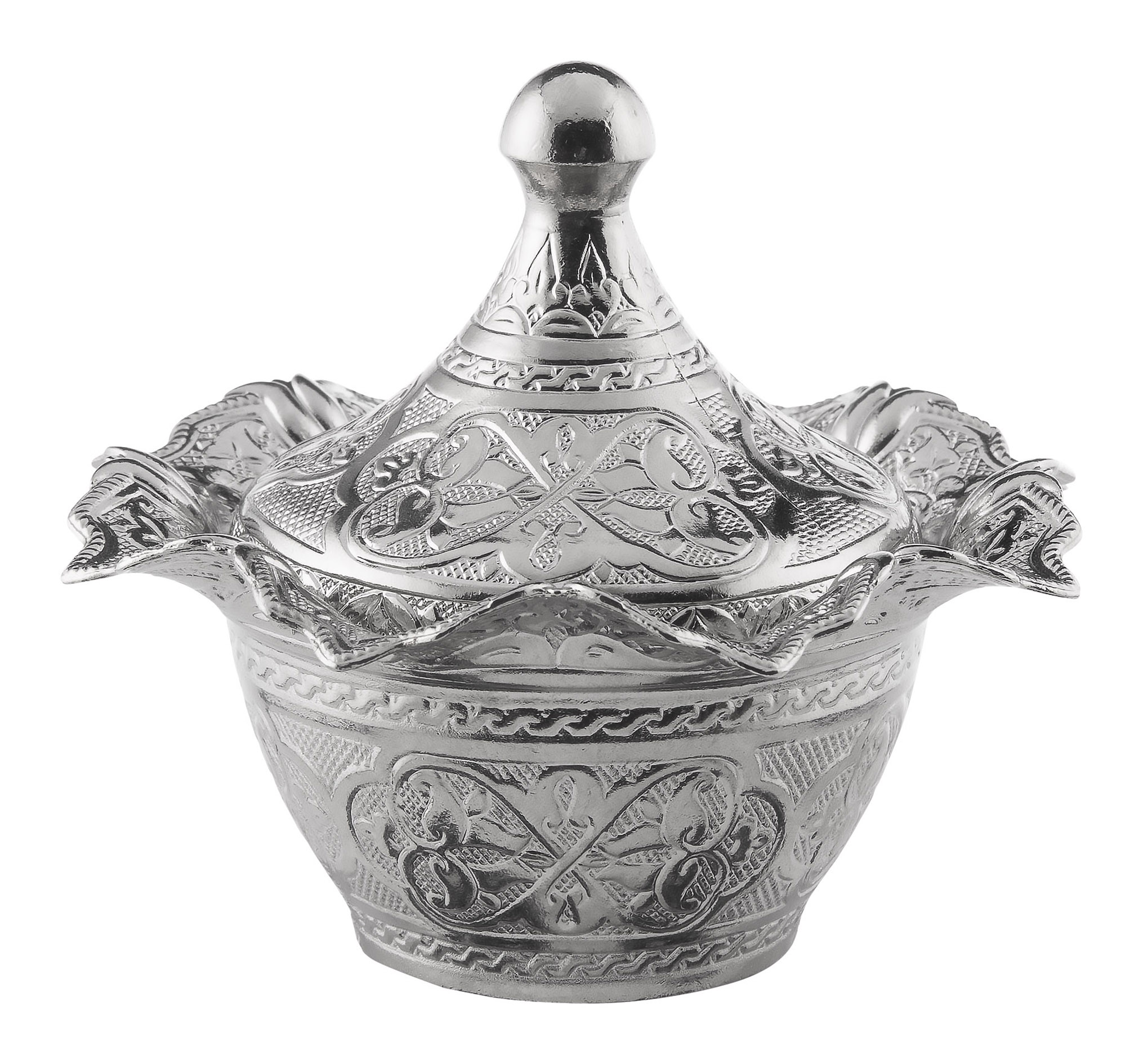 SENA OKRUGLA ŠEĆERNICA BOJE SREBRA SA POKLOPCEM 056-K-11 SENA  SENA OKRUGLA ŠEĆERNICA BOJE SREBRA SA POKLOPCEM 056-K-11 SENA