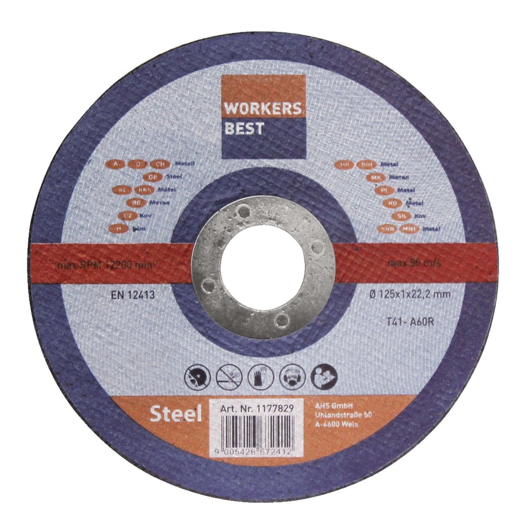  WORKERS BEST REZNA PLOČA 115X1,0X22 MM METAL