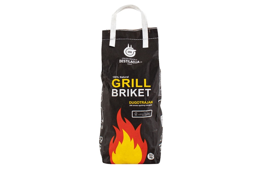 BRIKET DRVENOG UGLJA 2,5KG  BRIKET DRVENOG UGLJA 2,5KG