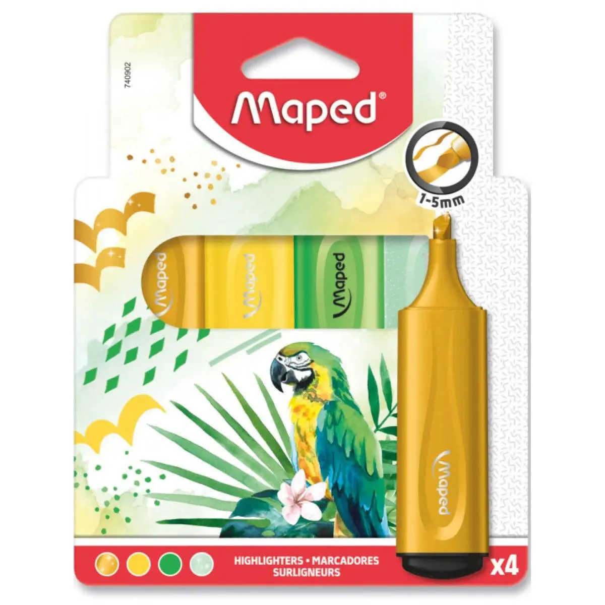 MAPED Tekstmarkeri 4/1 fluo peps 
