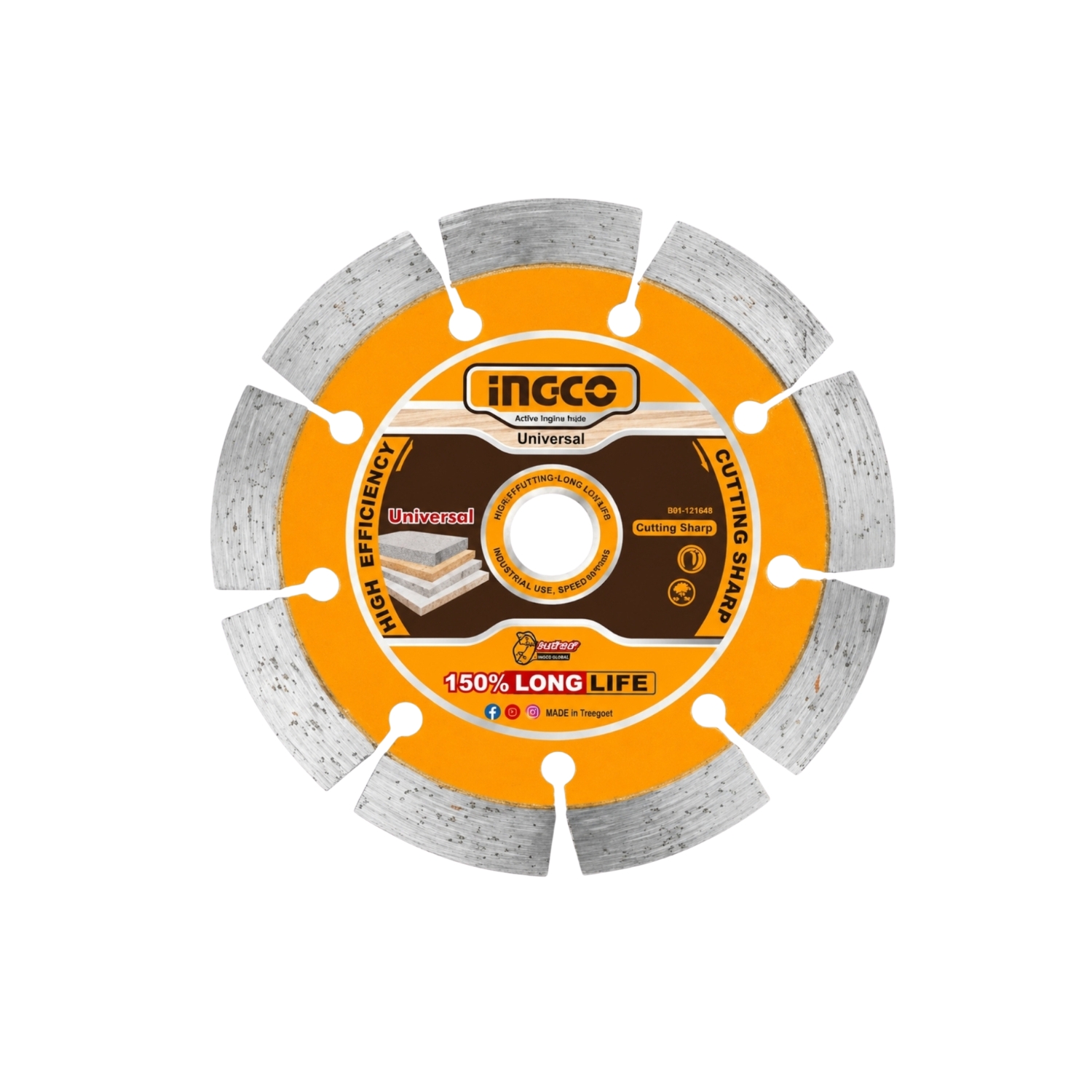 INGCO Dijamantna rezna ploča DMD011251 125mm