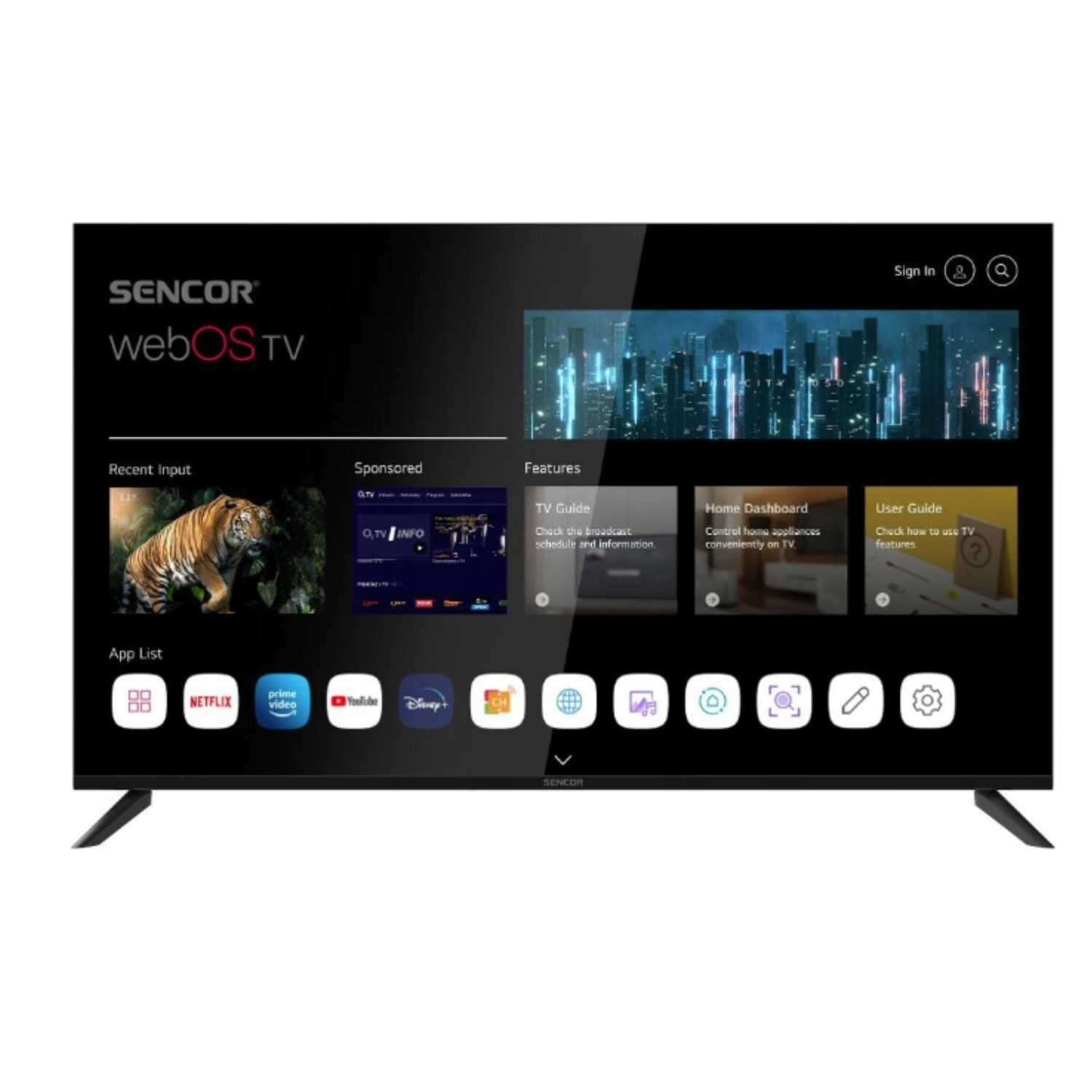 SENCOR LED TV 50US804B UHD WebOS