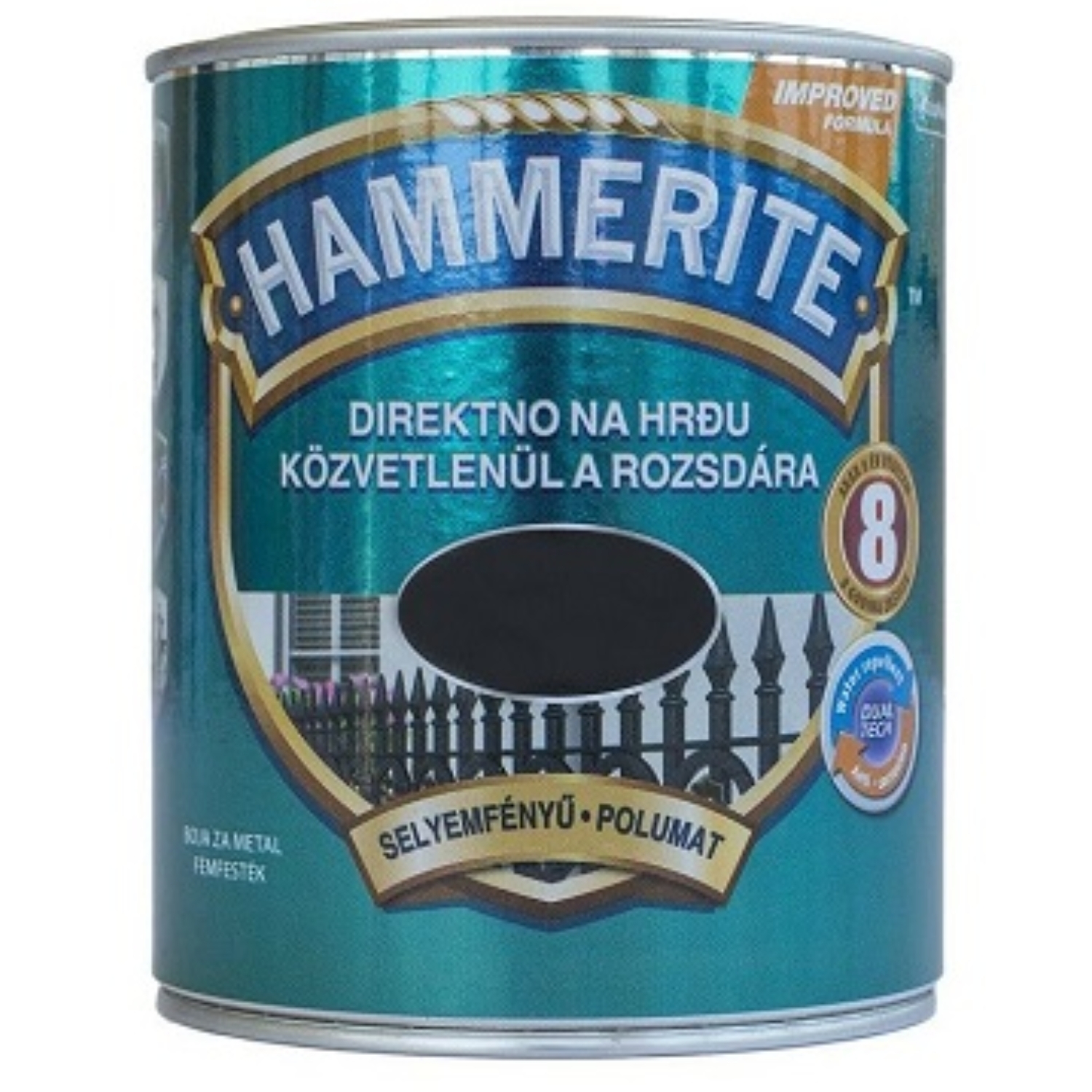 HAMMERITE Boja polumat crna 0,75 l