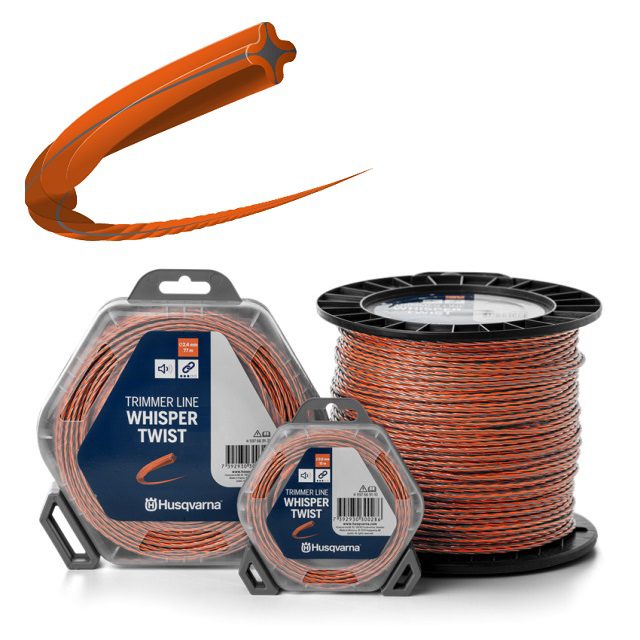 HUSQVARNA TRIMI NIT 2,4MM 12M WHISPER TWIST  HUSQVARNA TRIMI NIT 2,4MM 12M WHISPER TWIST
