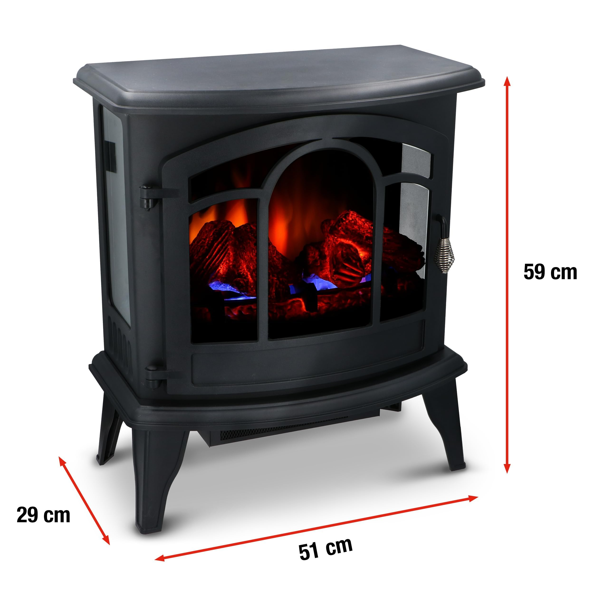 ELEKTRIČNI KAMIN VICENZA LED 3D 1800W  ELEKTRIČNI KAMIN VICENZA LED 3D 1800W