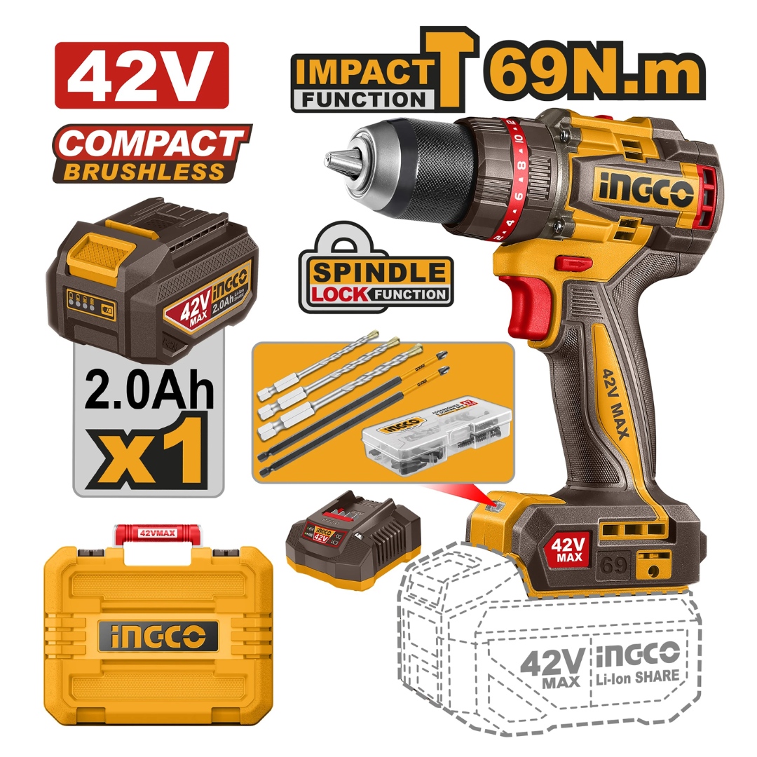 INGCO Aku bušilica 42 V CIDLI426981E