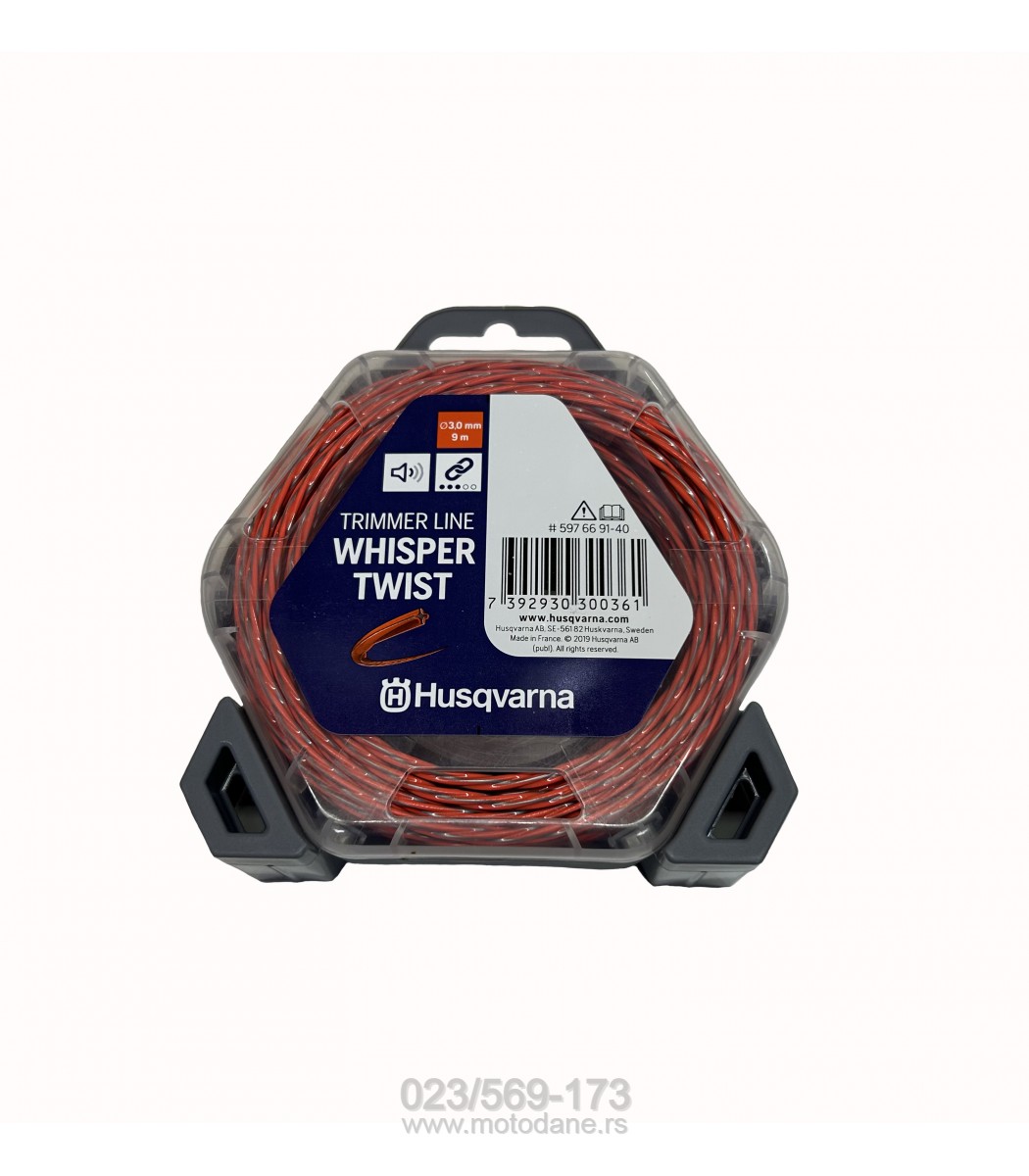 HUSQVARNA TRIMI NIT 3,0MM 9M WHISPER TWIST