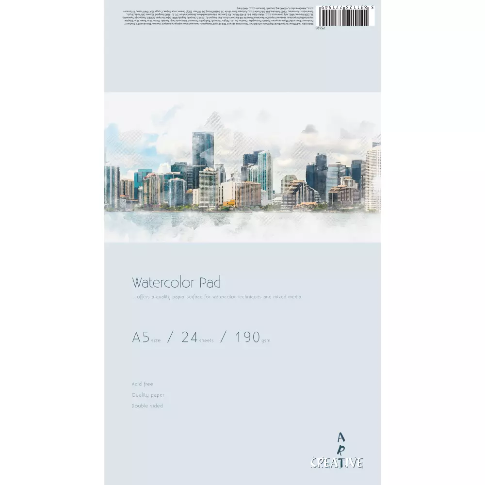 Akvarel blok A5 24l 190g  Akvarel blok A5 24l 190g