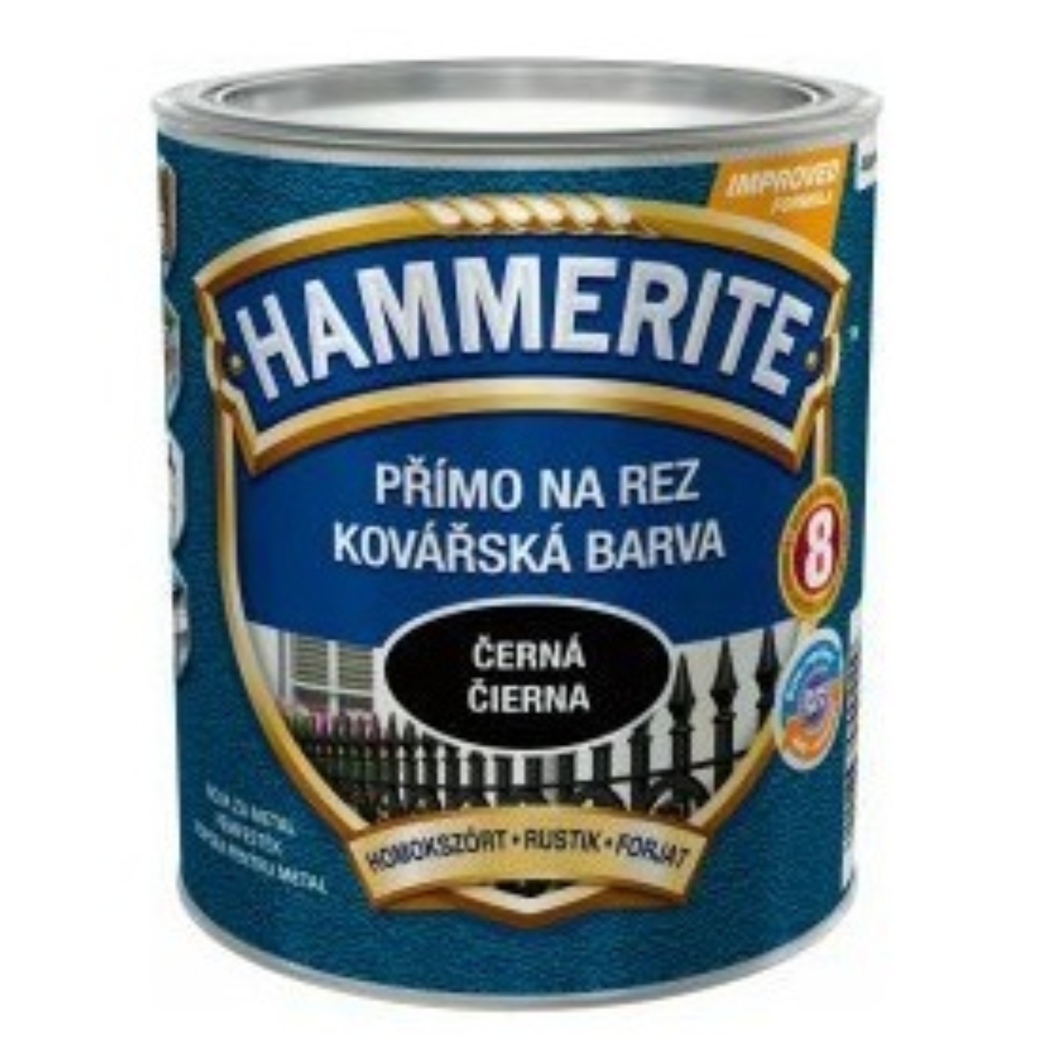 HAMMERITE Lak rustik crni 0,75 l