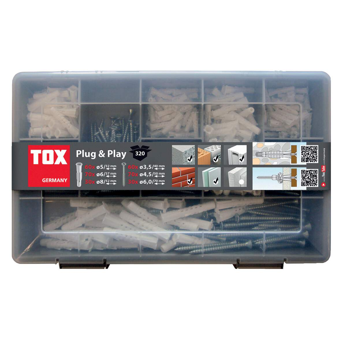 TOX TIPLI VIŠENAMJENSKI PLUG-PLAY 320-DJ.5,6,8MM PO 70KOM TOX TIPLI VIŠENAMJENSKI PLUG-PLAY 320-DJ.5,6,8MM PO 70KOM