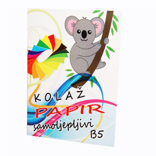 KOLAŽ PAPIR SAMOLJEPLJIVI B5 10L  KOLAŽ PAPIR SAMOLJEPLJIVI B5 10L
