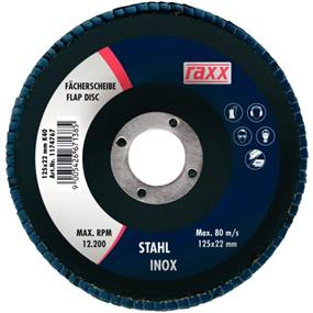 RAXX LEPEZASTA BRUSNA PLOČA 125 X22MM ZRNO 120