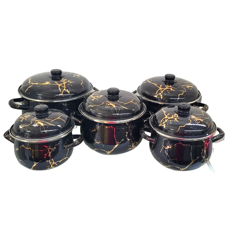  SET ŠERPI CRNO/ZLATNO 5/1