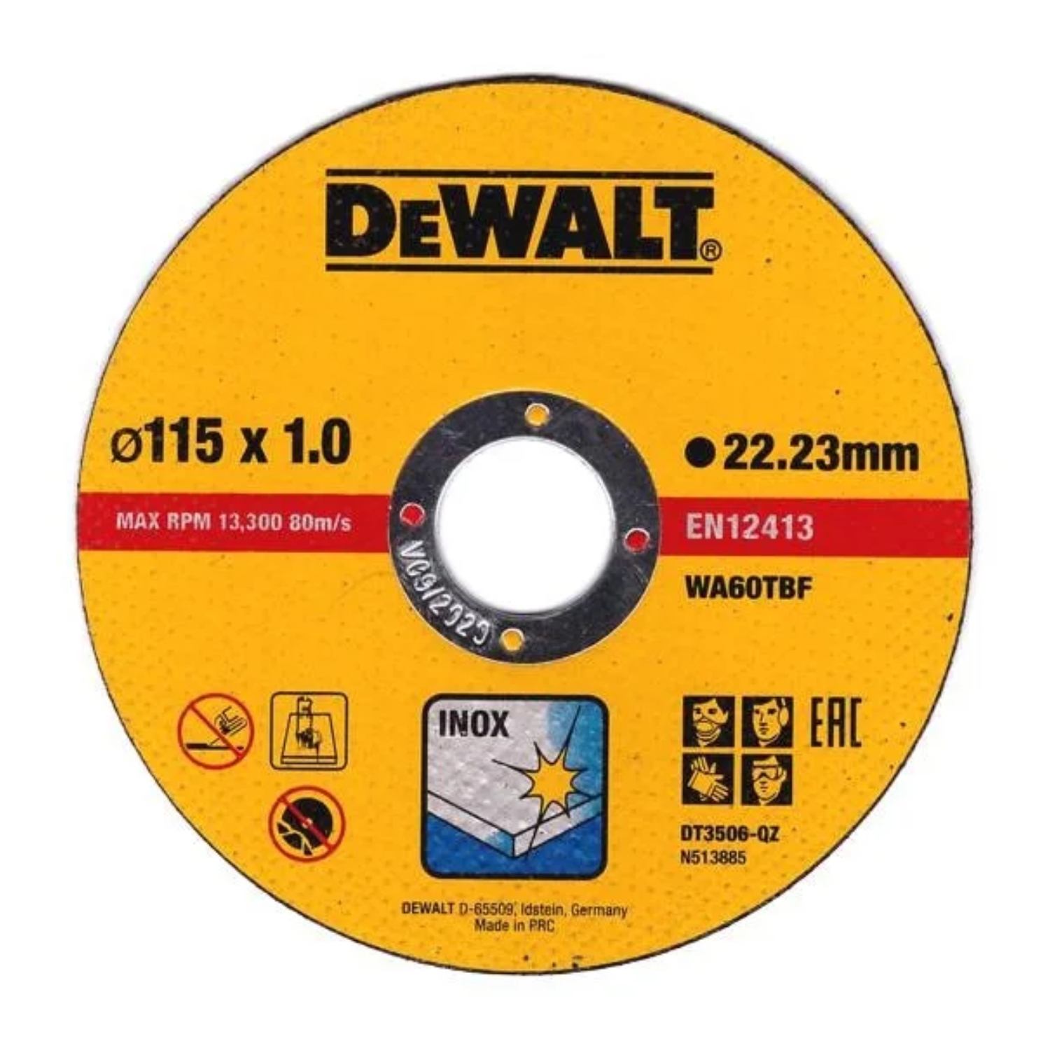 DEWALT Rezna ploča za inox 115x1 mm DT3506 