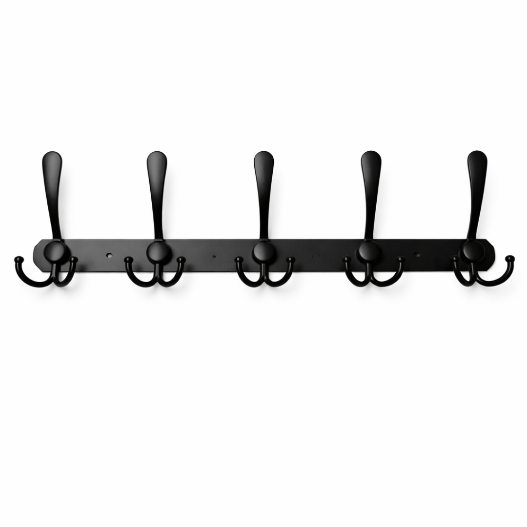  Vješalica crna sa 5 kuka EV3035