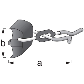 ALFER Nosač uređaja čelik/pvc crveni 140x60mm za šipke coaxis  ALFER Nosač uređaja čelik/pvc crveni 140x60mm za šipke coaxis