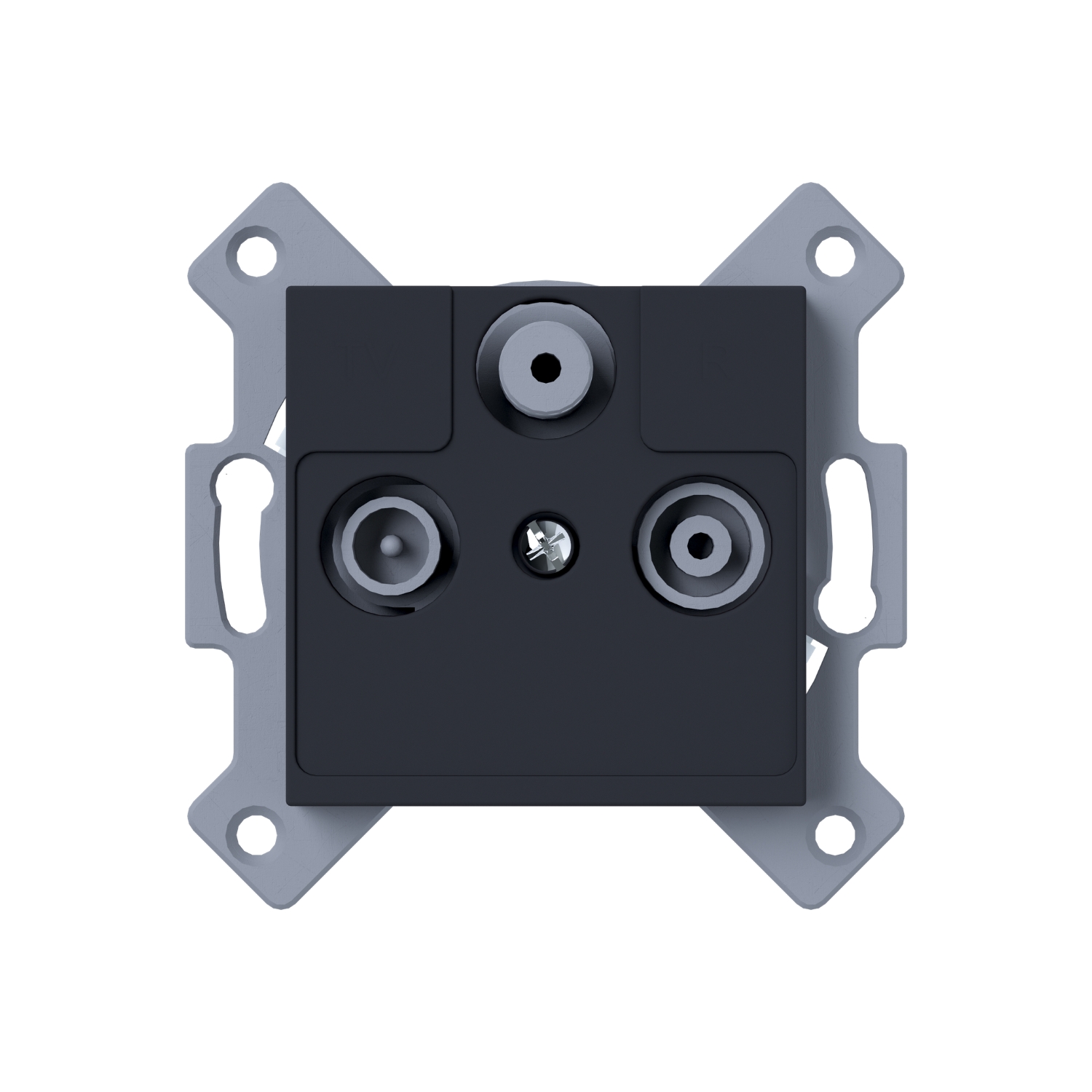 ELEKTROMATERIJAL LENDAVA Utičnica krajnja SAT crna Rio