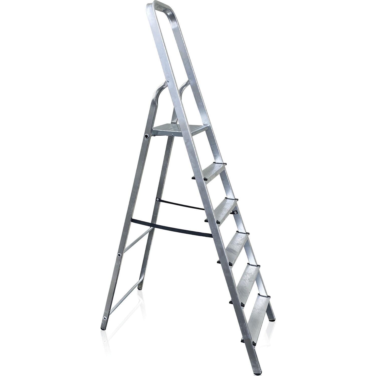  Aluminijske ljestve sa 6 stepenica sive 