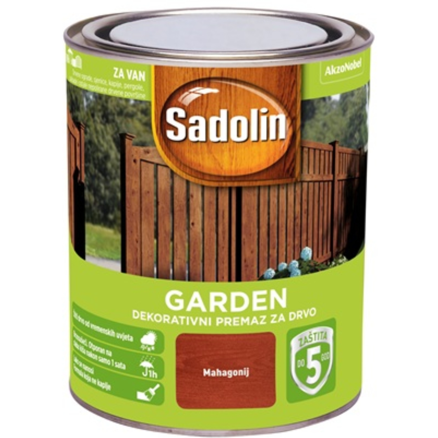 SADOLIN Dekorativni premaz za drvo Garden mahagoni 2,5 l