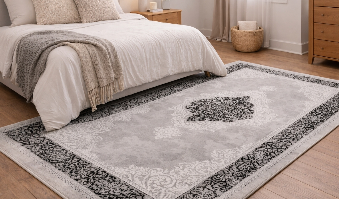 SAFYUN Tepih Zeugma Z1056 grey black 140x200 cm