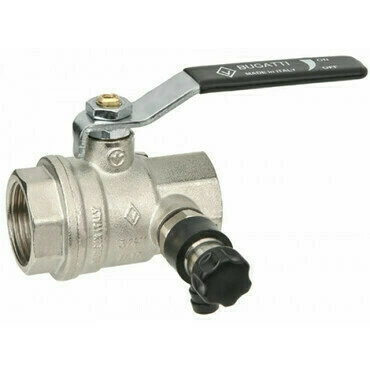 BUGATTI Ventil kuglasti 1/2 sa ispusnom slavinom BUGATTI Ventil kuglasti 1/2 sa ispusnom slavinom
