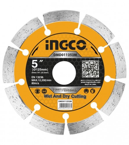 INGCO DIJAMANTNA REZNA PLOČA DRY 125X22,2MM DMD011252M 