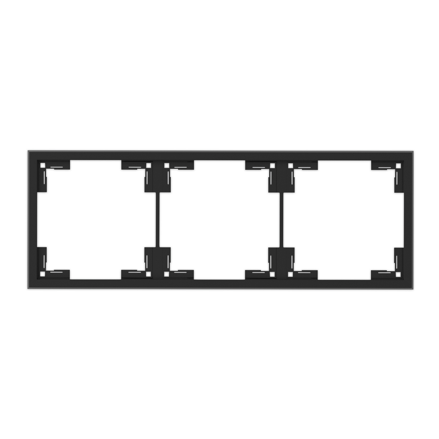COMMEL Okvir trostruki crni 153783