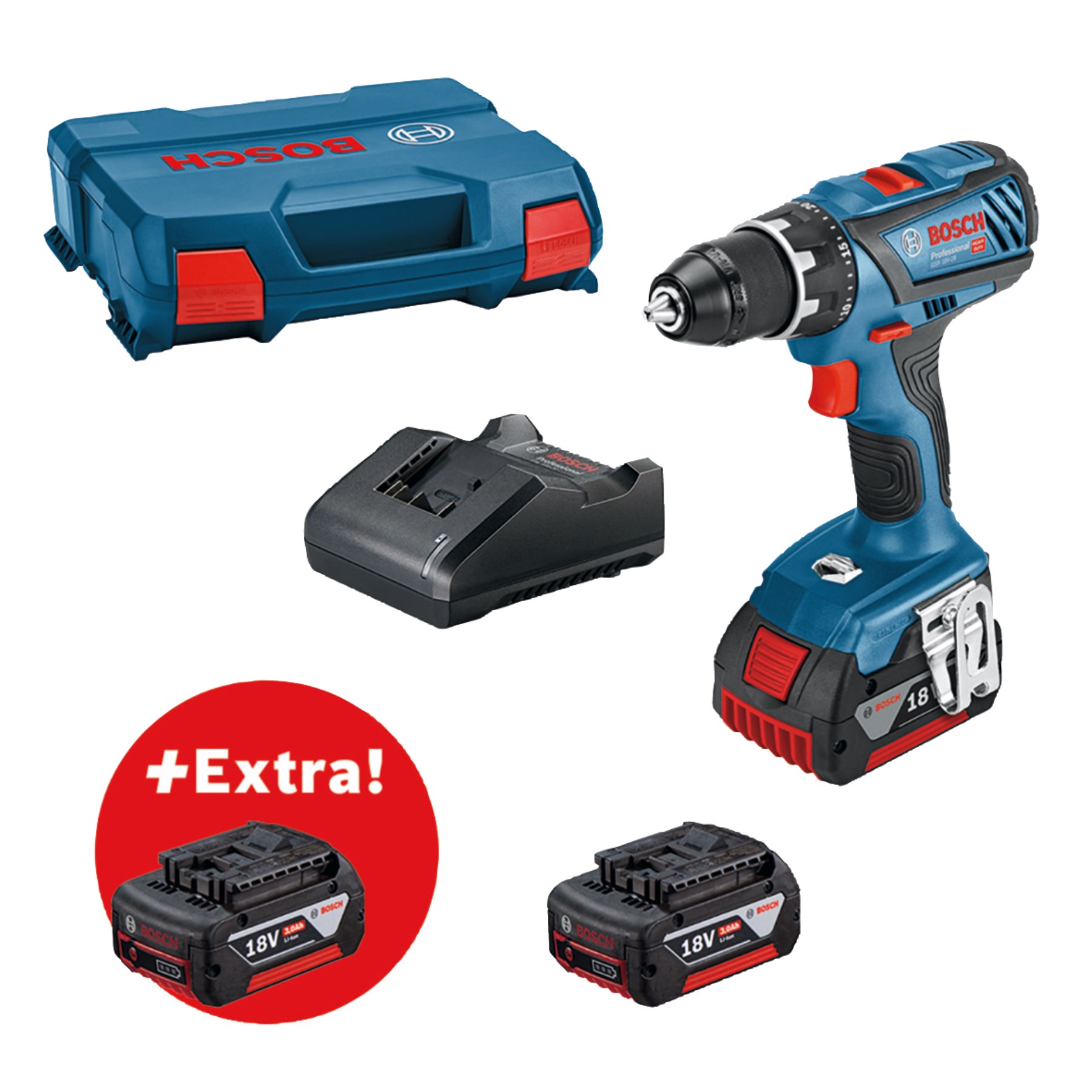 BOSCH Aku odvijač GSR 18V-28 3X3.0 Ah BOSCH Aku odvijač GSR 18V-28 3X3.0 Ah