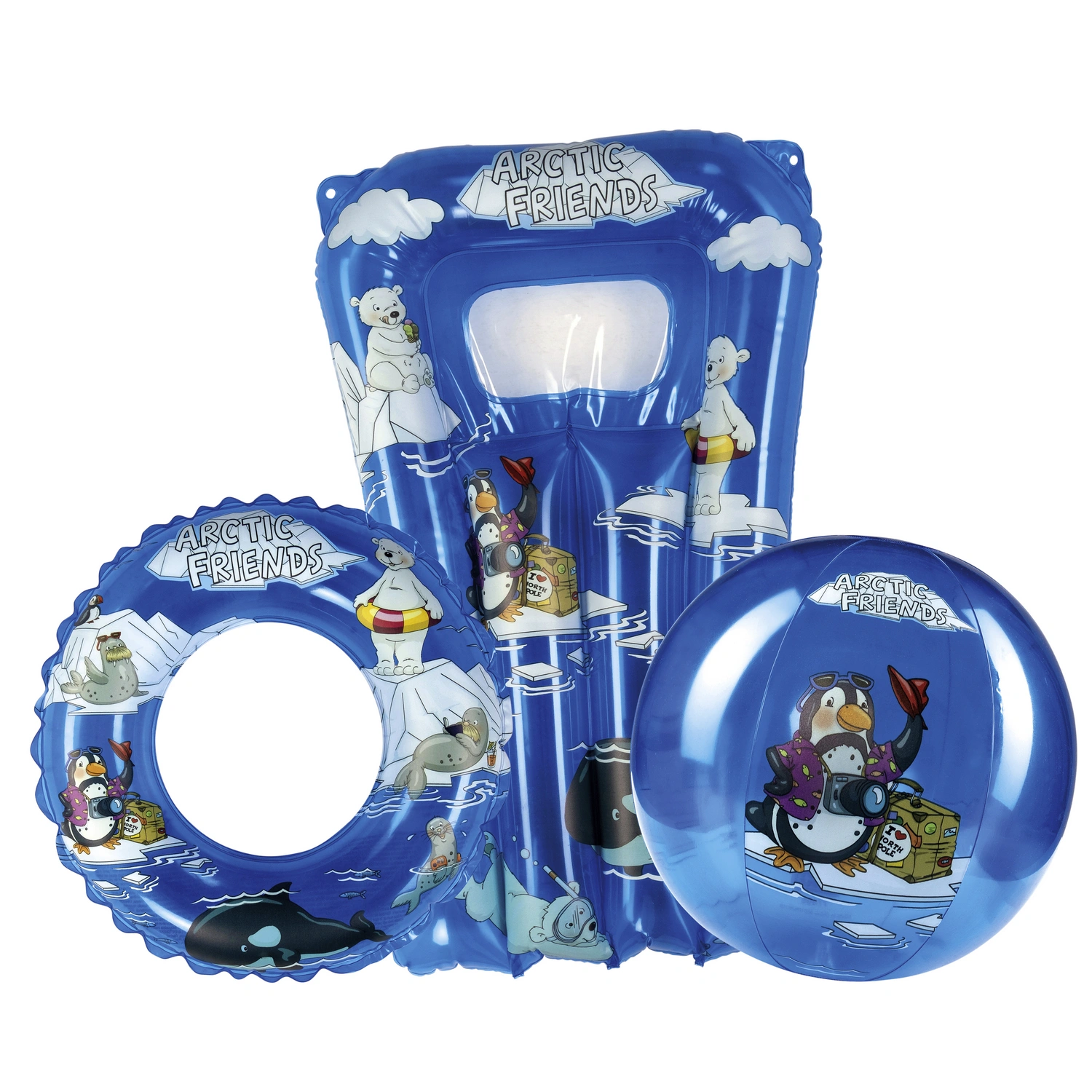 HAPPY PEOPLE SET ZA PLAŽU ŠLAUF,DUŠEK I LOPTA ARCTIC FRIENDS HAPPY PEOPLE SET ZA PLAŽU ŠLAUF,DUŠEK I LOPTA ARCTIC FRIENDS