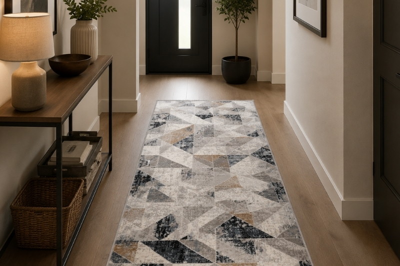 SAFYUN Tepih Merry MR102 grey navy 80x150 cm