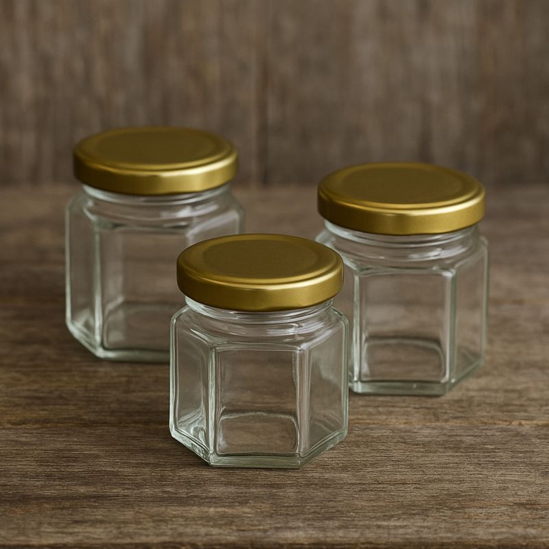  TEGLA HEXAGONAL 390ML+POKLOPAC 3KOM