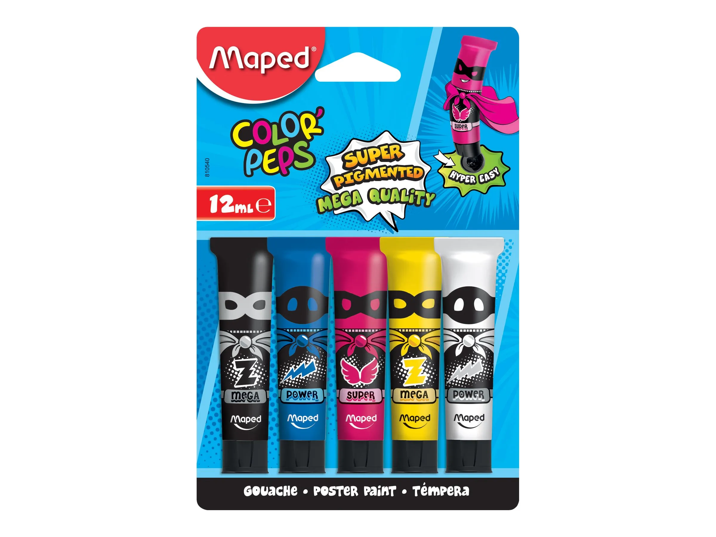 MAPED Tempera gouache 5x12ml blister 810540