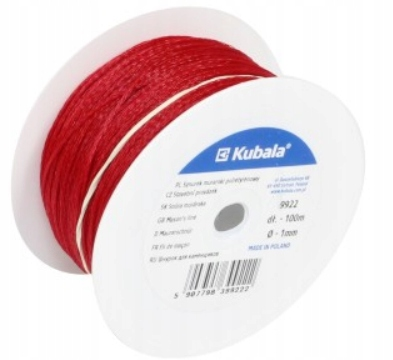 KUBALA Zidarska špaga crvena 50m/1mm