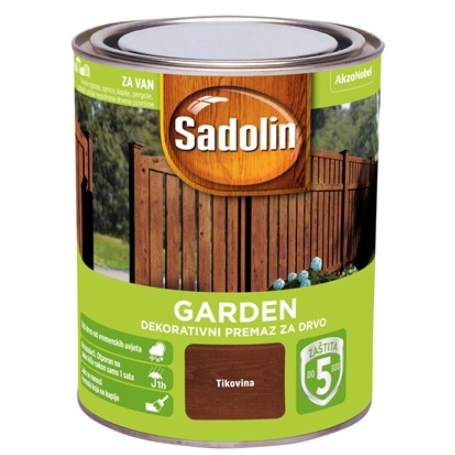 SADOLIN Dekorativni premaz za drvo Garden tik 2,5 l