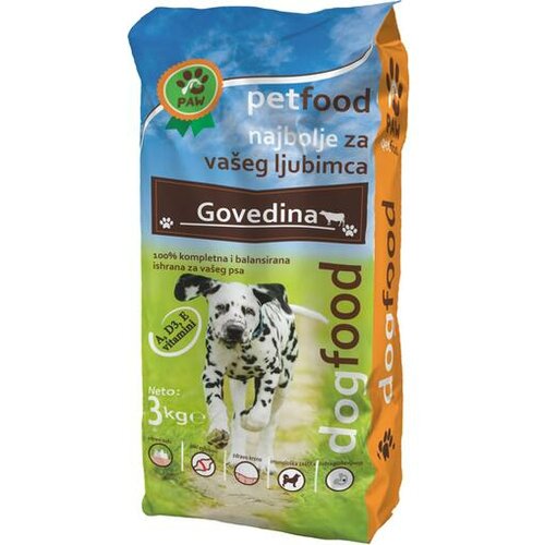 PAW PETFOOD HRANA ZA PSE GOVEDINA 3KG PAW PETFOOD PAW PETFOOD HRANA ZA PSE GOVEDINA 3KG PAW PETFOOD