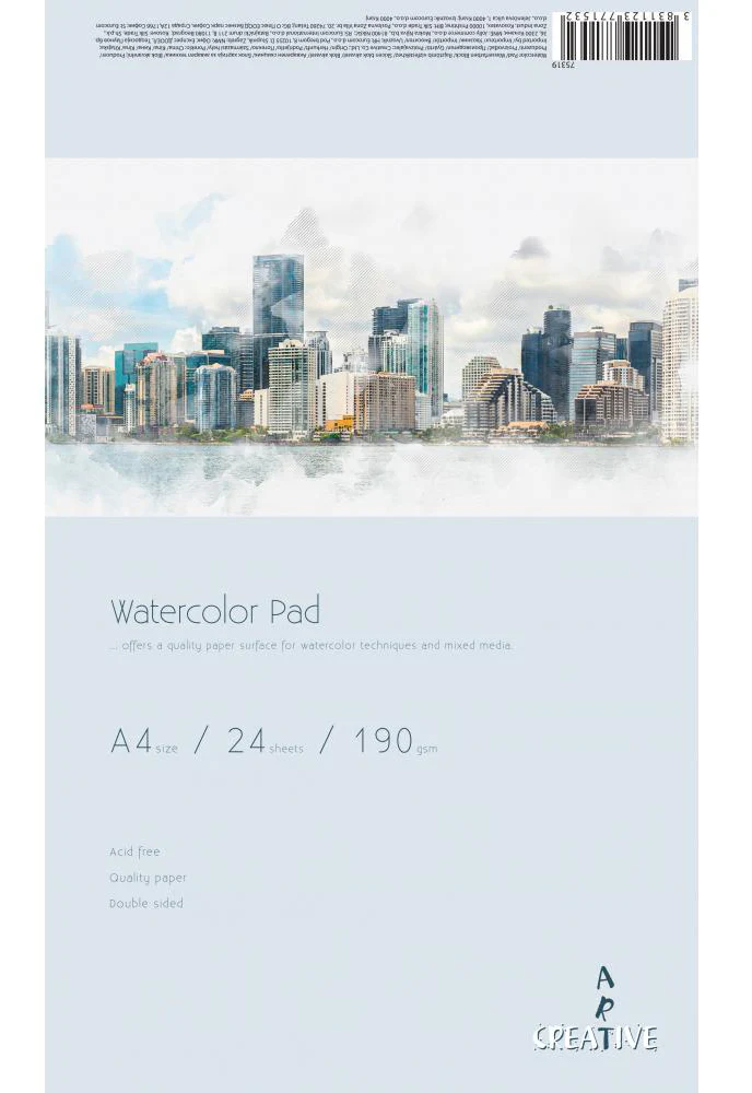 Akvarel blok A4 24l 190g  Akvarel blok A4 24l 190g