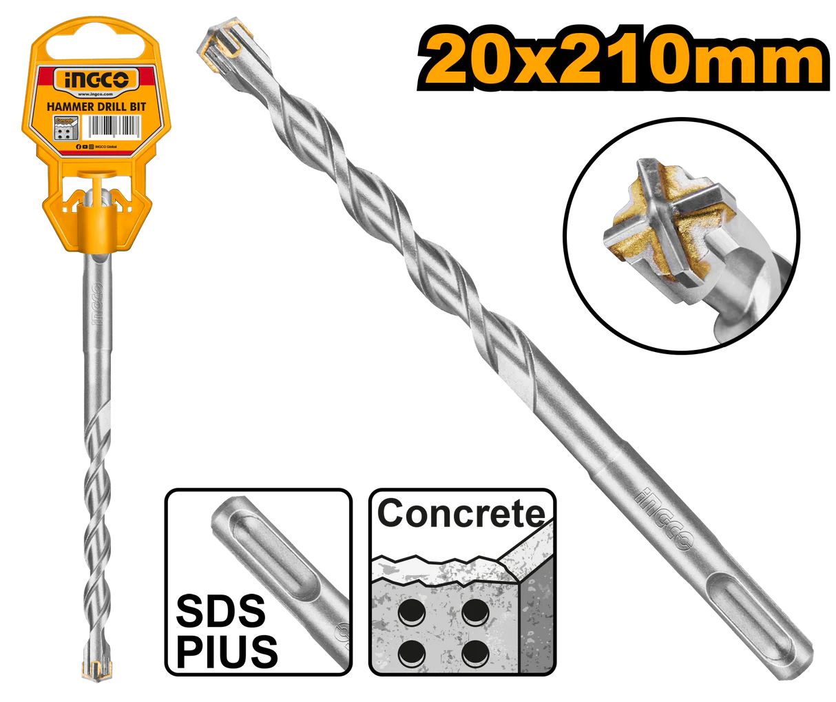 INGCO Borer za beton DBH1212001C