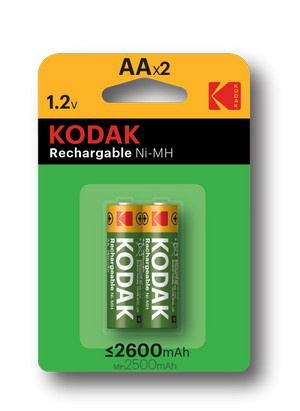 KODAK BATERIJA NI-MH AA 2600MAH 2/1  KODAK BATERIJA NI-MH AA 2600MAH 2/1