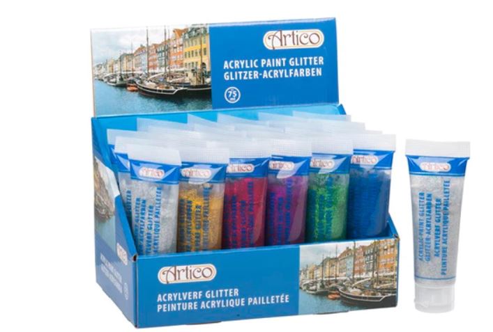 ARTICO AKRILNE BOJE GLITTER 75ML ARTICO AKRILNE BOJE GLITTER 75ML