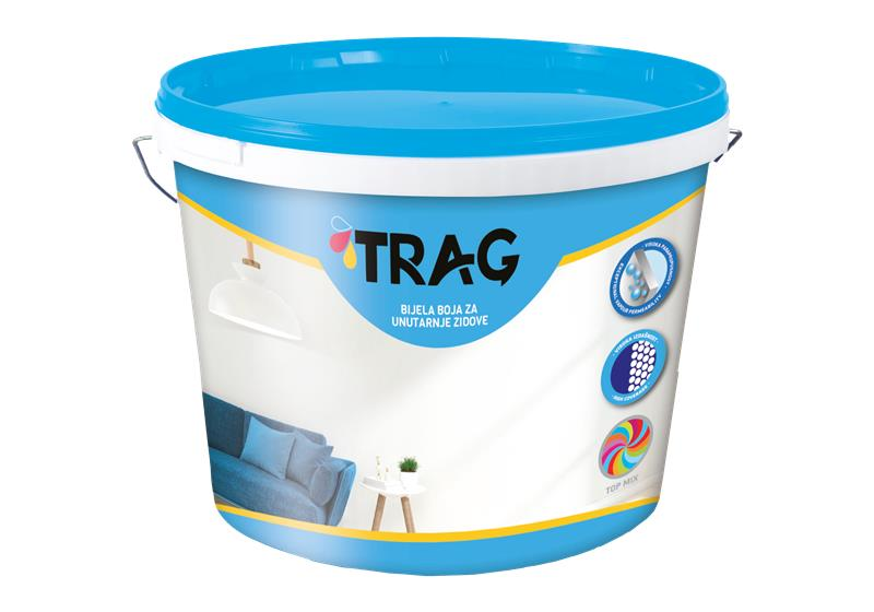 TRAG Bijela boja za unutrašnje zidove 15 l TRAG Bijela boja za unutrašnje zidove 15 l