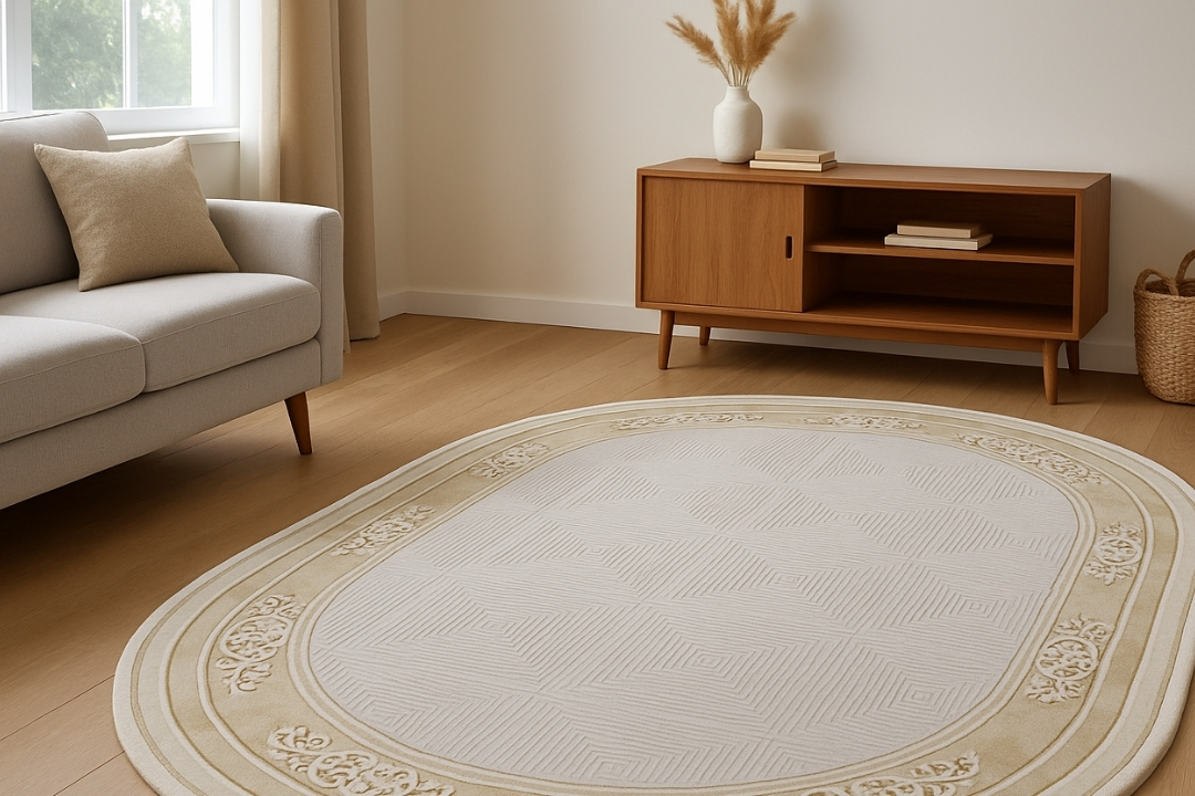 SAFYUN TEPIH KADIFE 2505 GOLD 160X230 OVALNI 