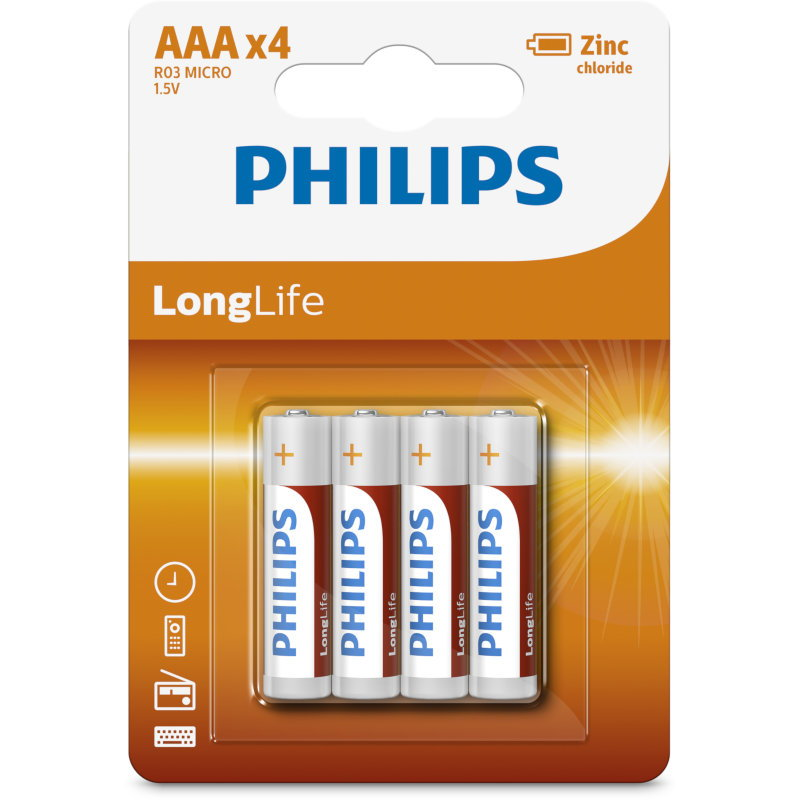 PHILIPS Baterija Longlife RO3L4B 4/1 PHILIPS Baterija Longlife RO3L4B 4/1