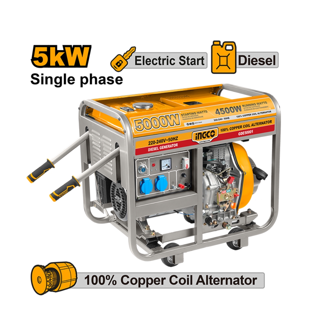 INGCO Agregat 5 KW GDE500032