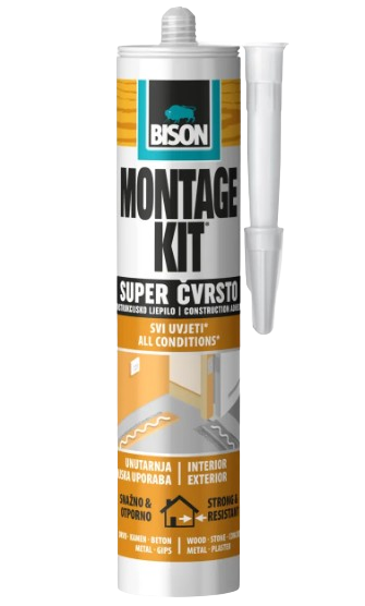 BISON MONTAŽNO LJEPILO SUPER ČVRSTO 350GR BISON MONTAŽNO LJEPILO SUPER ČVRSTO 350GR