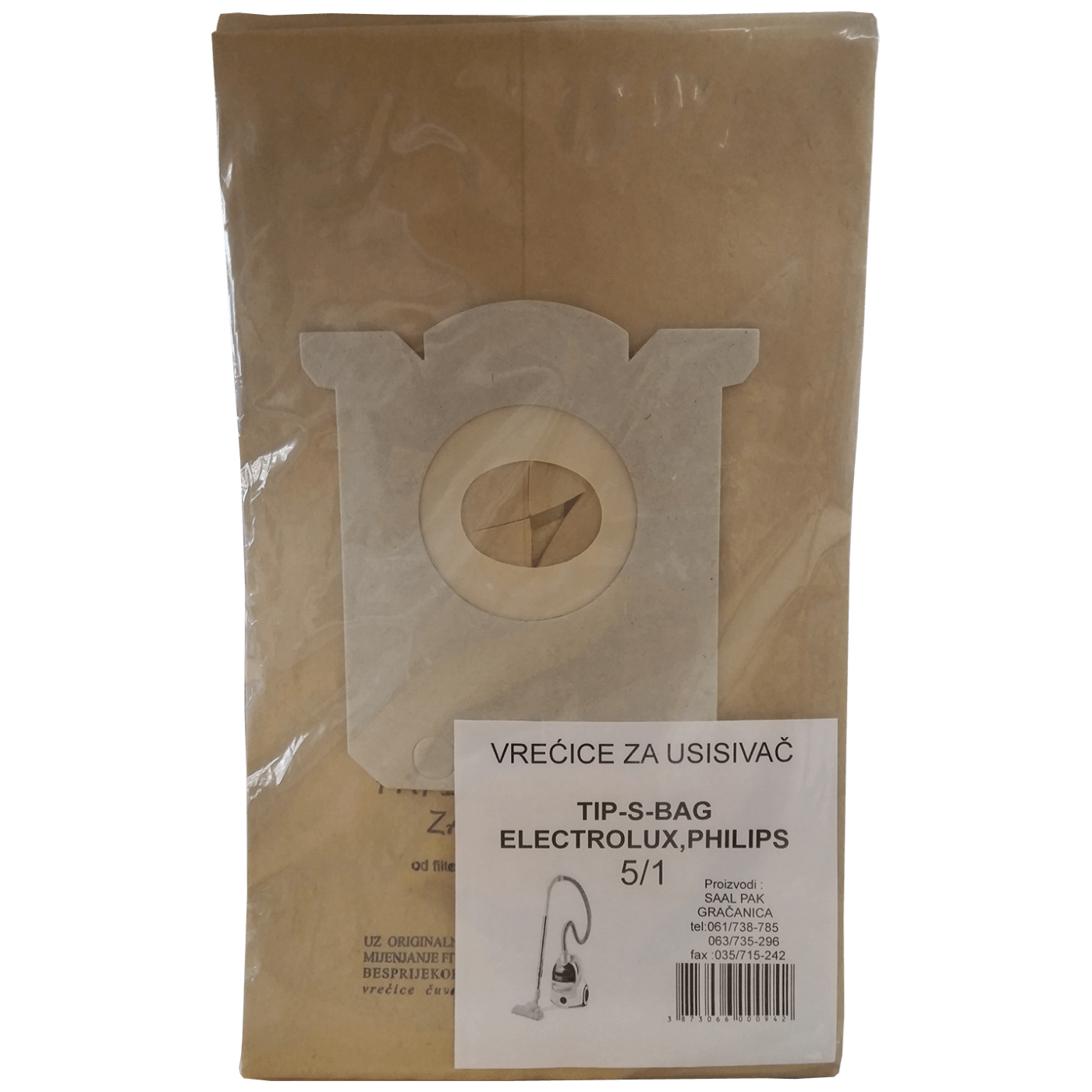 SAALPAK VREĆICE ZA USISIVAČ 5/1 S-BAG SAALPAK VREĆICE ZA USISIVAČ 5/1 S-BAG